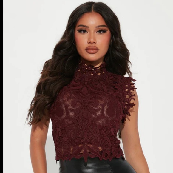 Fashion Nova Lace Top - Picture 3 of 3